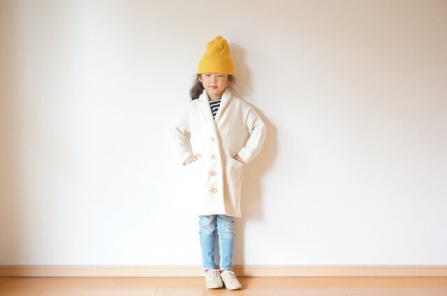 +SALE+ Shawl collar knit cardigan 90,100,110の画像1枚目