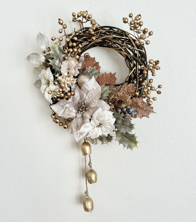 Xmas Poinsettia wreath