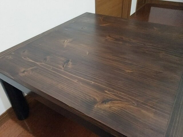 こたつ天板　厚手　アンティーク風 GOOD LIFE INTERIOR こたつ天板 天板 正方形 ケヤキ調 75×75cm