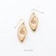 Looplooploop Earrings Mini Matgold ループループループ　ピアス　マットゴールド
