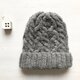 ニット帽子b[グレー]