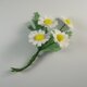 手染めの布花  マーガレット・木春菊（モクシュンギク）のコサージュの画像