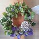 ぷっくり葉っぱのリース