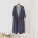 cotton robe onpiece＊Ladies＊navy flowerの画像