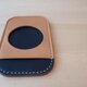 2色のICカードパスケース【名入れ・選べる革とステッチ】　定期入れ
