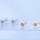 Single cube earrings (GOLD)の画像