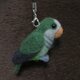 羊毛フェルト　オキナインコのストラップの画像