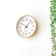 KATOMOKU plywood clock 4 ナチュラル km-44NARC 電波時計 木製 曲げわっぱの画像