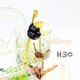 H30【薄赤紫】水風船&二連折り鶴の夏祭り和風簪(帯飾り)の画像