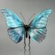 ヘレナモルフォの簪　　　　　かんざし　ディップアート　蝶の画像