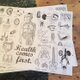 ぬり絵もできる！人体模型マナブくんペーパー5枚入