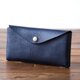 イタリア製牛革のコンパクトな長財布3  /   ネイビー※受注製作