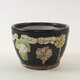 黒色のカップ-flower-