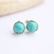 ターコイズ　Wire　ピアス／イヤリング