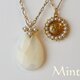 【SALE】クロス＆ドロップ　ネックレス(パール)の画像
