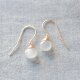 moonstone large hook earringsの画像