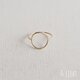 【再販】- K10 - Gold Circle Ringの画像