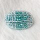 Oval ビーズ刺繍ブローチの画像
