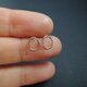 10k　楕円のピアス　ellipseの画像
