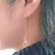 トリプルサークルのアメリカンピアス(シルバーカラー)