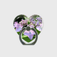 ハート型スマホリング 紫陽花の画像