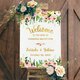 Pink & Gold ウェルカムボード　結婚式の画像