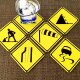 道路標識のコースター♪警戒標識の画像