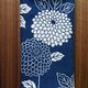 天然藍の型染め手拭い  大菊の画像