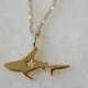 サメ ネックレス　ゴールドカラー　＜Zooシリーズ＞