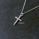 【croix】sv925 reversible cross necklace