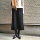 　♥イタリア製ウール♥細見え♥ワイドパンツ（黒）【M~3L】