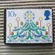 イギリス　クリスマス切手ブローチ 4433の画像