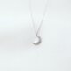 夜空の月 ネックレス K18WG