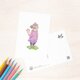5枚セット。絵本のような。ポストカード "うさぎのニニ" PC-458の画像