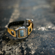 ベロアとヌメ革の2TONE腕時計 / ヴィンテージタンの画像