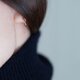【送料無料】K18 ゴールドフープピアス 10mm×1mm ペアの画像