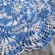 kuja ドイリー ブルーxホワイト【32.0cm】の画像