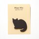 猫のシルエット・ブローチ「ブラックココア色」香箱座りの画像