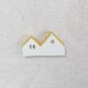 きいろ屋根のおうちブローチ