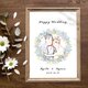 似顔絵 結婚証明書〜ゲストの皆さんと作るウェディングリース〜の画像
