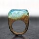 【Sale45%off】Milky Wood～Resin Wood Ring～の画像