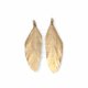 BSC-045-G【5個入り】ダックフェザーチャーム,Gold Color Duck Feather Charmの画像