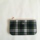 natural pouch M (tartan)の画像