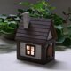 ハンドメイド★キャンドルライトを使った小さな家のランプ山小屋風★の画像