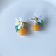 ミカンの花のイヤリング(ポストピアス)