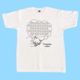 【受注生産】カワイイ夢見るネコのオリジナルTシャツ(白)