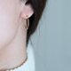 【送料無料】K18 ゴールドフープピアス 20mm×1mm ペアの画像