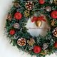 大きめ☆カウベルのクリスマスリースa（32センチ)の画像