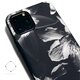 【iPhone15/14pro/13pro/12/12mini/11~】レザーケースカバー（花柄）ブラックフラワー　promaxの画像