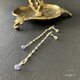 swing ピアス silver {アイオライト/トパーズ}の画像